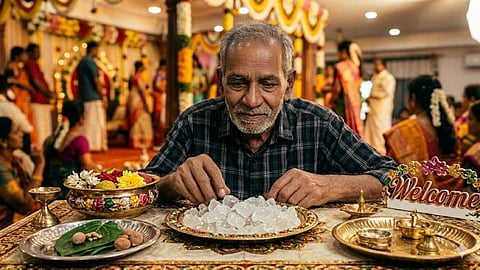 A Old man and Kalkandu