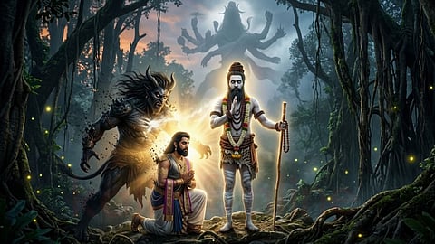 Brahma Rakshasan and Vamadevar