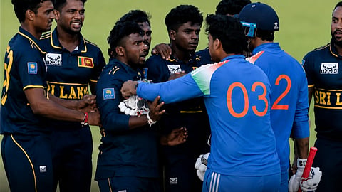 indian player clash with Srilankan Player