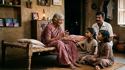 குலதெய்வ ரகசியம்|grandma telling stories to her grand daughters