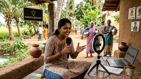 village woman capture the daily vlog - டிஜிட்டல் கலாச்சாரம்