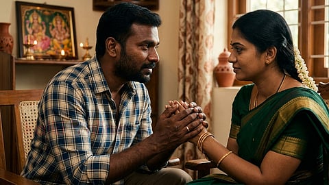 குடும்ப ஒற்றுமை|a husband and a wife