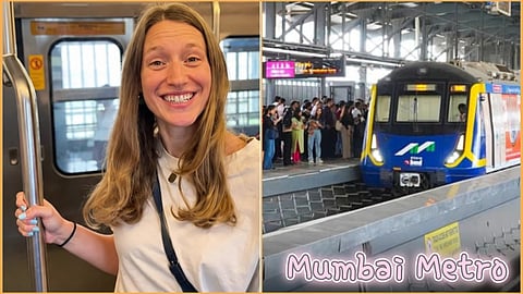 American girl praise the Mumbai Metro