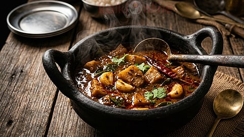 காரக்குழம்பு ரெசிபி|karakulambu in mudpot