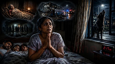 தமிழ் கதை |A woman is frightened in the middle of the night.