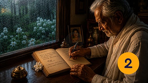 மினி தொடர்கதை | Elderly man writing