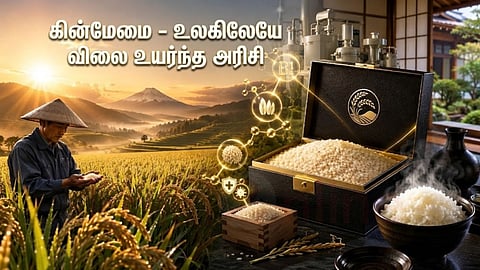 கின்மேமை அரிசி | Kinmemai Rice and farmer