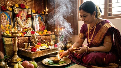 Homam benefits at home - பஞ்சகவ்ய விளக்கு