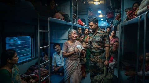 மனிதாபிமானம் | A soldier and a poor woman