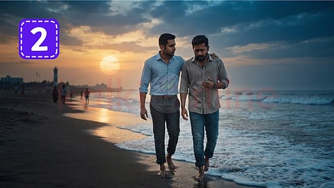2 Men in the beach - தொடர்கதை: ரோஸ் மில்க்