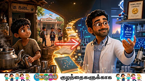 சிறுவர் கதை | tea shop boy to scientist