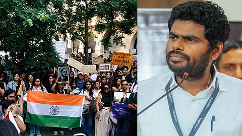 Delhi protesters annamalai|நீட் போராட்டம்