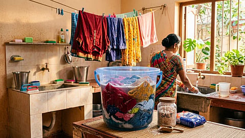 துணி பராமரிப்பு - clothes color protection