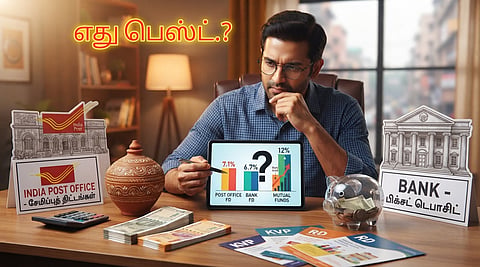 அஞ்சல் துறை முதலீடு - bank vs post office investment