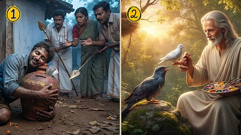 சிறுகதை | Drunk man and Piggy & bank God and birds