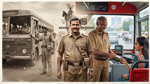 காக்கி சீருடை | bus conductor
