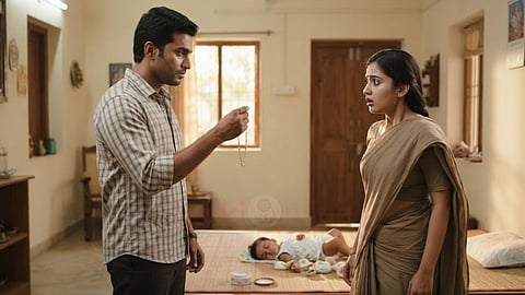 சிறுகதை | A man with chain and woman with shock