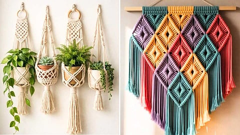 மேக்ரேம் கலை - Macrame Art