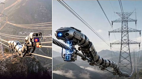 பாம்பு ரோபோ - Power Grid Inspection