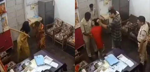 ದಲಿತ ಮಹಿಳೆ, 15 ವರ್ಷದ ಮಗನಿಗೆ ಪೊಲೀಸರಿಂದ ಥಳಿತ