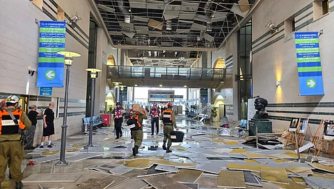 extensive destruction to Soroka Medical Center