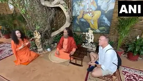 Andy Flower in Rishikesh