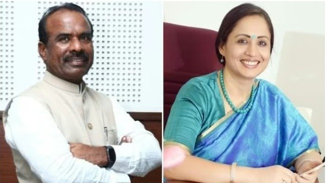BJP MLC Ravikumar-Shalini Rajneesh