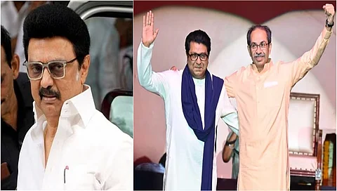 MK stalin-Raj Thackeray-Uddhav Thackeray