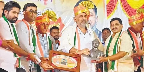ಡಿಕೆ ಶಿವಕುಮಾರ್ ಬೆಳಗಾವಿ ಭೇಟಿ ಚಿತ್ರ