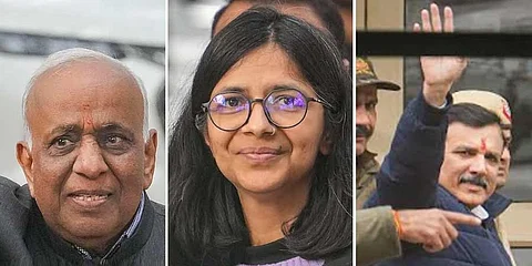 ಎನ್ಡಿ ಗುಪ್ತಾ - ಸ್ವಾತಿ ಮಲಿವಾಲ್ - ಸಂಜಯ್ ಸಿಂಗ್