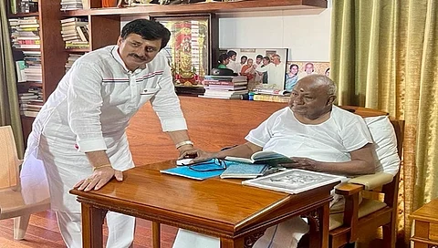 ದೇವೇಗೌಡರನ್ನು ಭೇಟಿಯಾದ ಸಿಪಿ ಯೋಗೇಶ್ವರ್