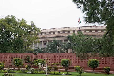 A file photo of old Parliament Building in New Delhi, India. Photo/Public Domain