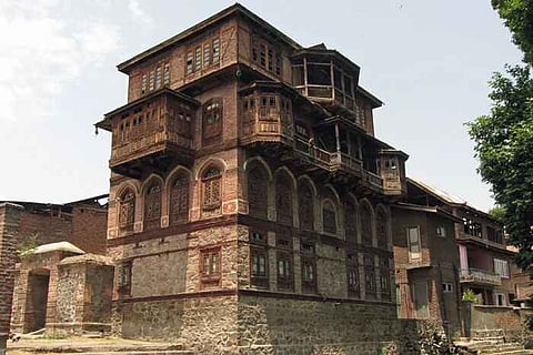 A traditional and heritage home, which symbolises local architecture in Kashmir.