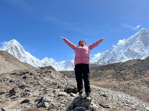 ‘What you seek is seeking you’ — I experienced it first hand when I stood 5,364 metres above mean sea level at the Everest Base Camp, breathless, exhausted but oh so liberated! Photo/Chenco Dema
