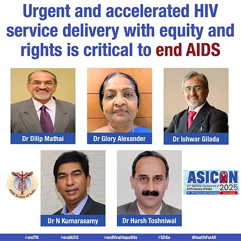 A poster of the National Conference of AIDS Society of India.