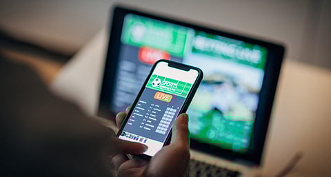 A representational image of online sports gambling.