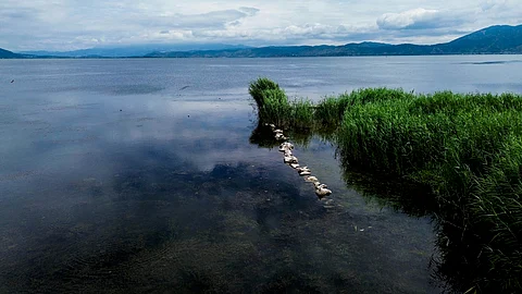 Erhai Lake, Dali, China in July 2023.