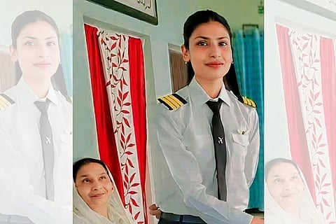 Muslim Pilot girl from Bihar Taiyba Afroz.