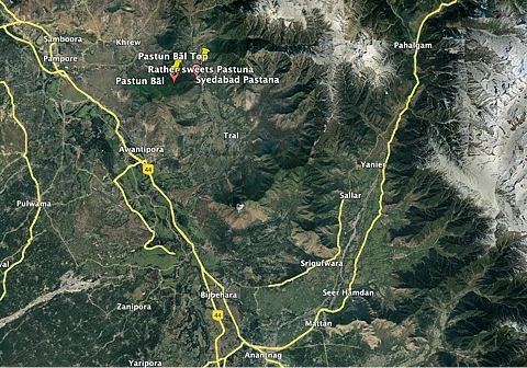 The new Srinagar Pahalgam Road would shorten this existing road via Bijbehara and Anantnag while passing through Khrew, Pastuna and Tral.