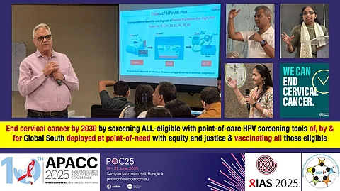 A poster of the Asia-Pacific AIDS & Co-infections conference being held in Tokyo, Japan.