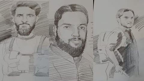 Pakistan National LeT terrorists Hashim Musa, Adil Hussain Thoker and Ali Bhai (Left to Right).