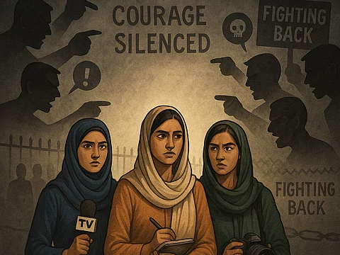 An attempt to silence women journalists in Pakistan. Image is representation.