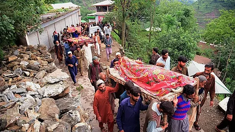 Some of the deaths occurred in Pakistan-administered Kashmir, although most of the victims were in Khyber Pakhtunkhwa in north-west Pakistan.
