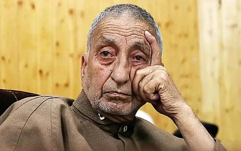 Prof Abdul Gani Bhat, Hurriyat leader from Kashmir.