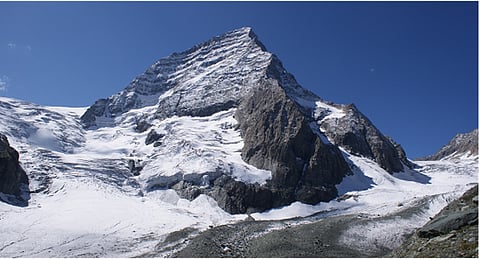 The Kolahoi Glacier is situated in the Lidder Valley, Anantnag District of Jammu and Kashmir in the Northern Himalayas.