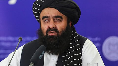 A file photo of Afghanistan Foreign Minister Amir Khan Muttaqi.