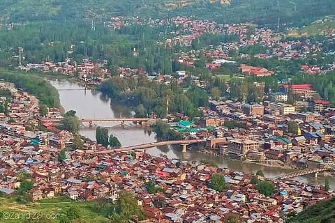 A file photo of Baramulla town in North Kashmir.