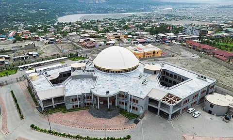 A file photo of Gilgit Baltistan Assembly Complex in Skardu.