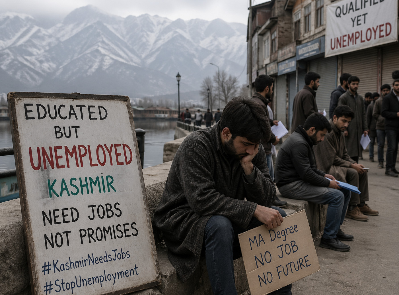 Unemployment in Kashmir. Image is representational.