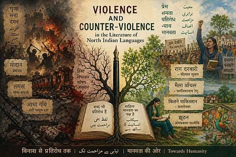 Violence and counter-violence in the Literature of North Indian Languages. Image is representational.